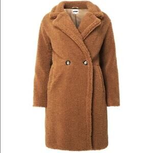 Apparis Daryna Faux Fur Teddy Coat Camel Small